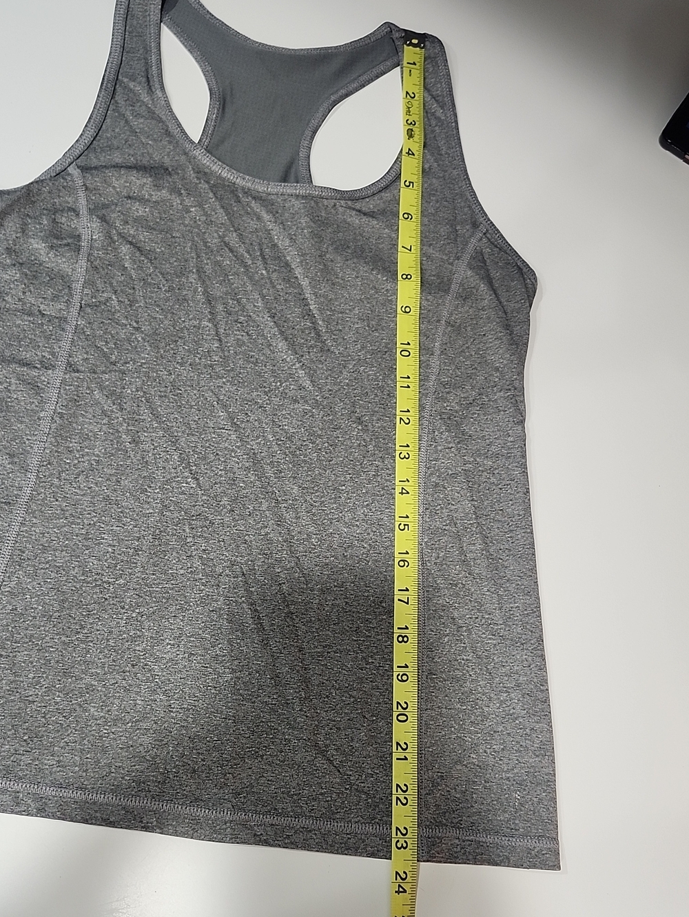 Gray Racerback Performance Tank Top - Women - Picture 4 of 5